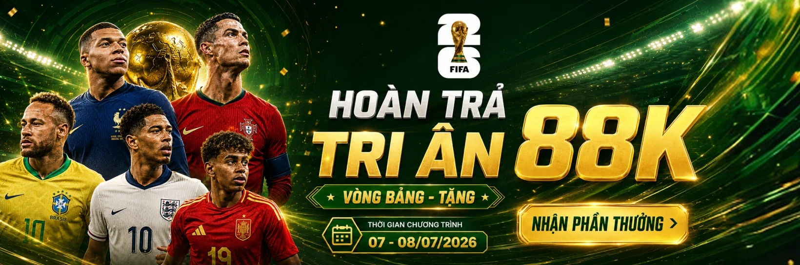 11BET Tiếp Sức Vòng Knock-Out World Cup – Nhận Quà Tri Ân 88K